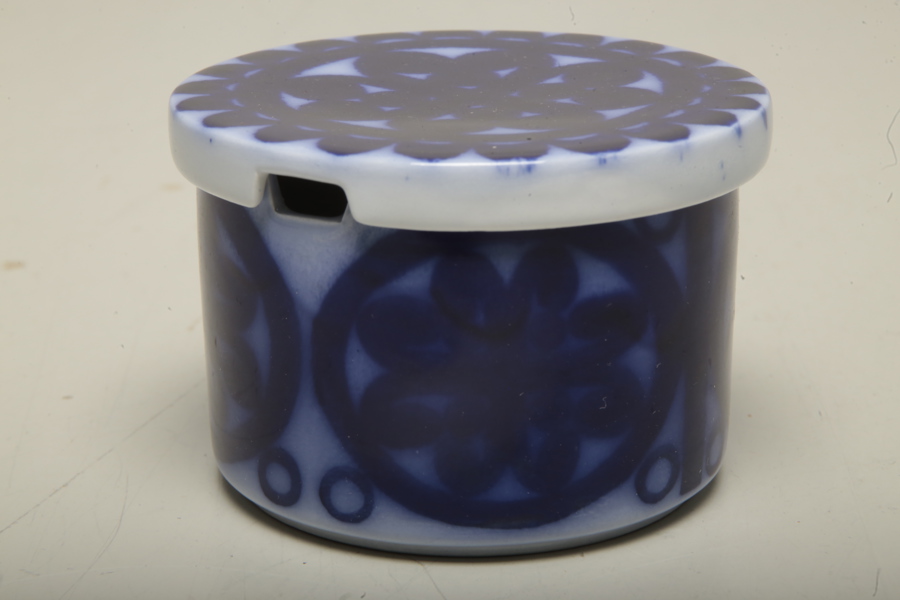 Senapsburk, Stig Lindberg- "Blå Husar"