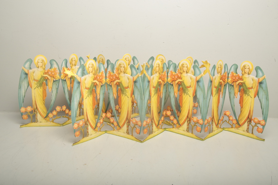 Juldekorationer, 2st, "Pappänglar"