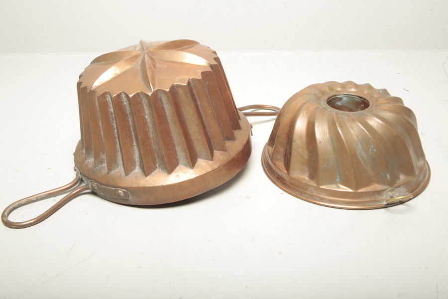Kopparföremål- "Aladåb/Kakformar",  1800/1900-tal 