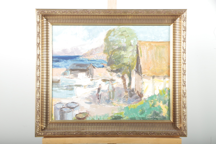 Sven Nilsson, Olja på duk, Signerad 