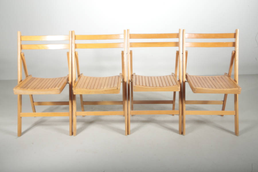 Klappstolar, 4st, 1960/1970-tal