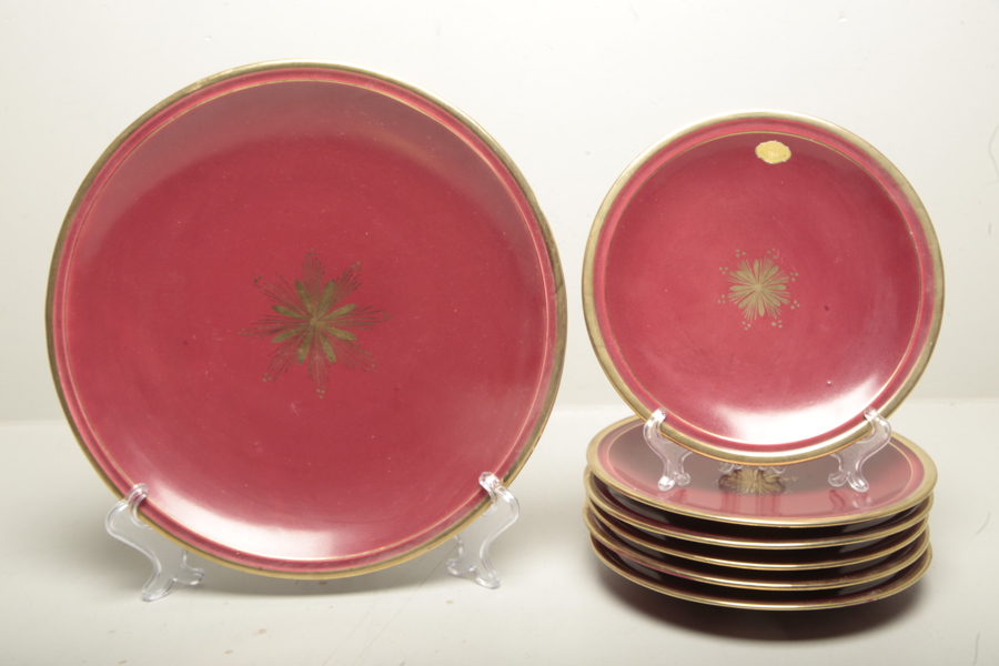 Gefle "Röd Rubin", Fruktset, 7-delar 