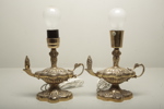 Bordslampor, "Aladdins lampa" 1-par, GMA mässing, 1950-tal 