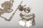 Dräktsmycken, Sterlingsilver, 3-delar