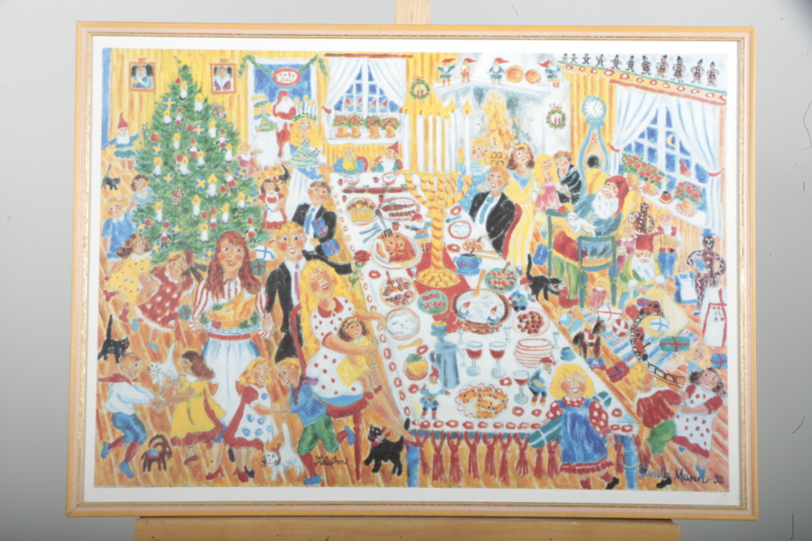 Gunilla Mann- Affisch "Julafton"