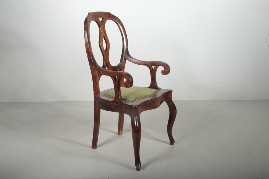 Karmstol, Louis Philippe-Stil, 1800/1900-tal, Mahogny