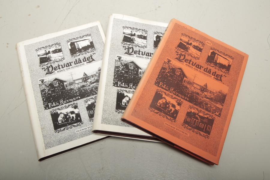 Böcker, 3st, "Minnen från Hälsingebyar- Ingemar Westberg"