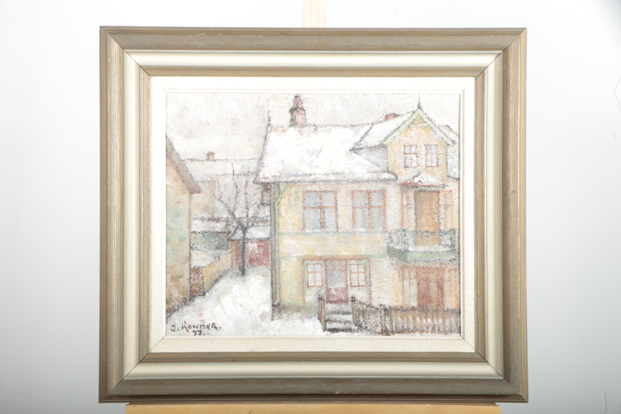 J.Rowner, Olja på duk, Signerad 77