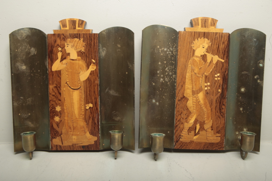 Lampetter, 1930/1940-tal, 1-par, "Mjölby Instarsia"