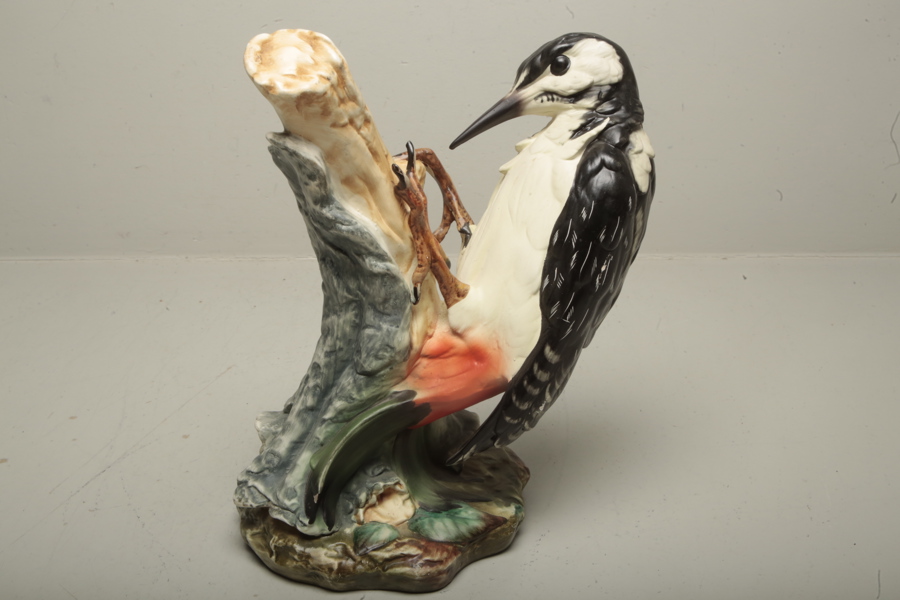 Figurin-"Hackspett", Porslin