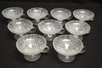 Dessertskålar, 9st, "Johansfors Glasbruk"