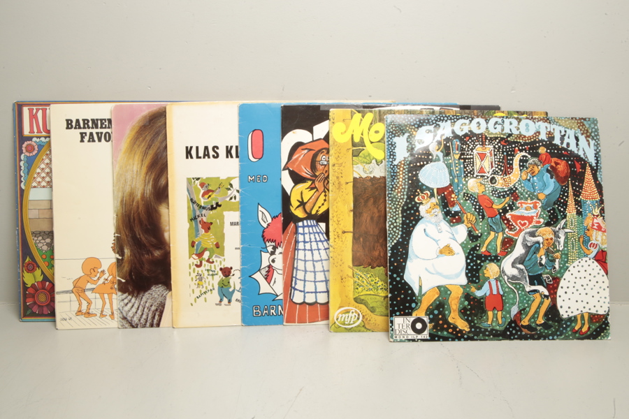 Vinylskivor- LP, 8st för barn 