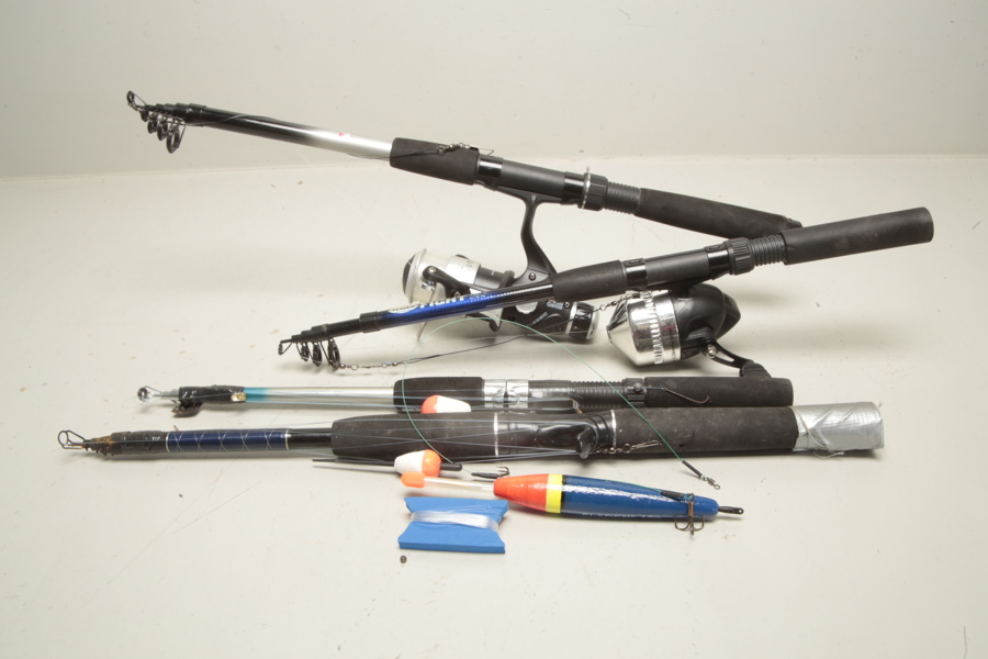 Teleskopspön 4st varav 2st med rulle