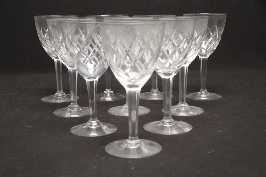 Vinglas, 10st, Helga slipning