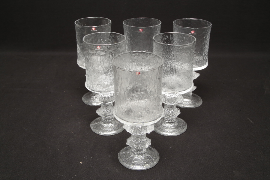 Iittala glas, 6st, "Senator"- Design: Timo Sarpaneva