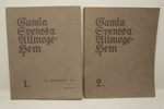 Böcker, 2st, "Gamla Svenska Allmogehem, Del 1 & 2"