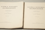 Böcker, 2st, "Gamla Svenska Allmogehem, Del 1 & 2"