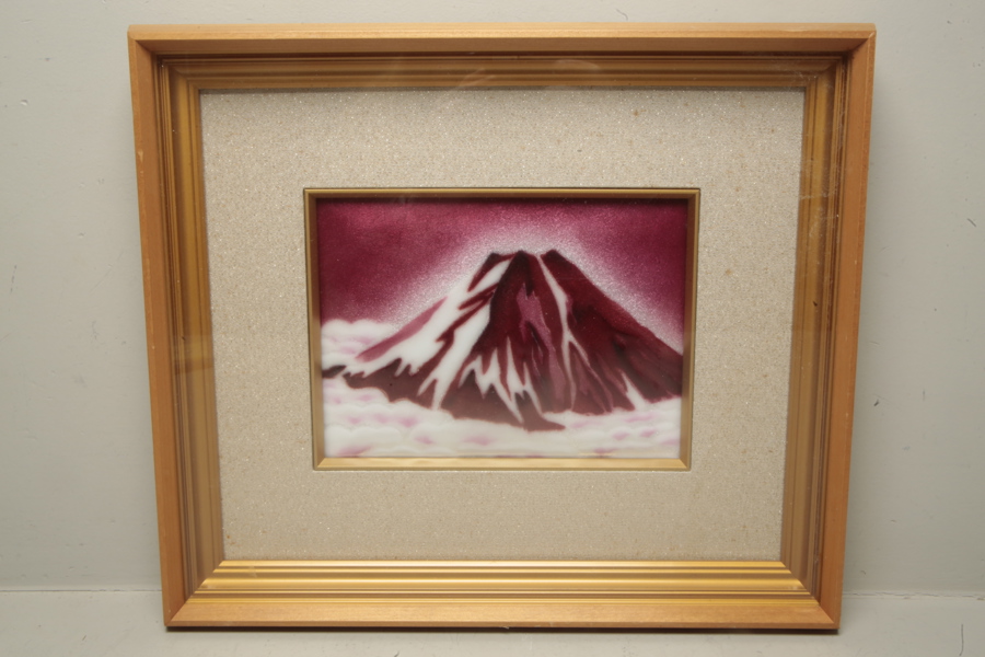 Tavla, Japansk konst , Motiv: Berget Fuji