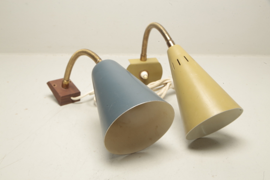 Vägglampor, 2st, 1940/1950-tal 