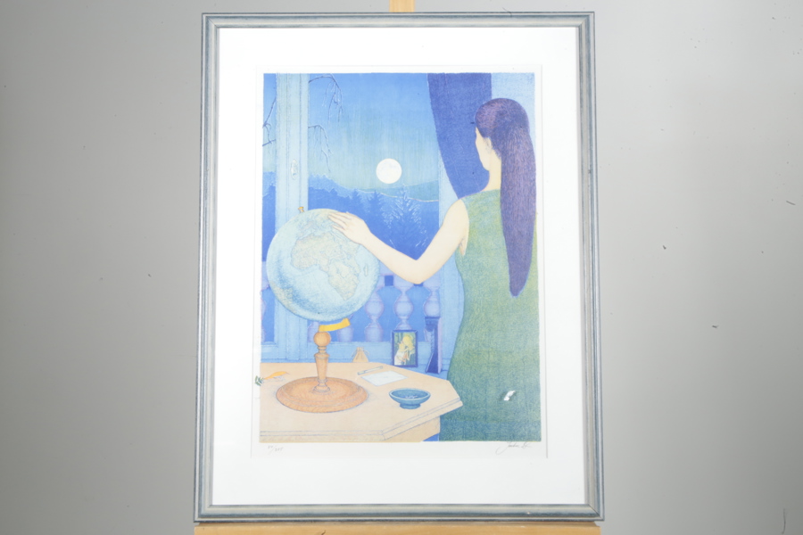 Jerker Andersson, Färglitografi, Signerad N:o 84/225