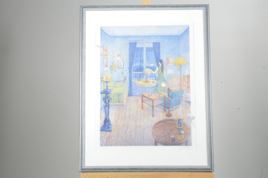 Jerker Andersson, Färglitografi, Signerad N:o 84/225