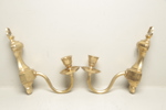 Väggljusstakar, 1900-tal, 1-par i mässing