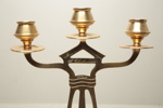 Kandelabrar, 1-par, Jugend, mässing, 1900-talets första hälft