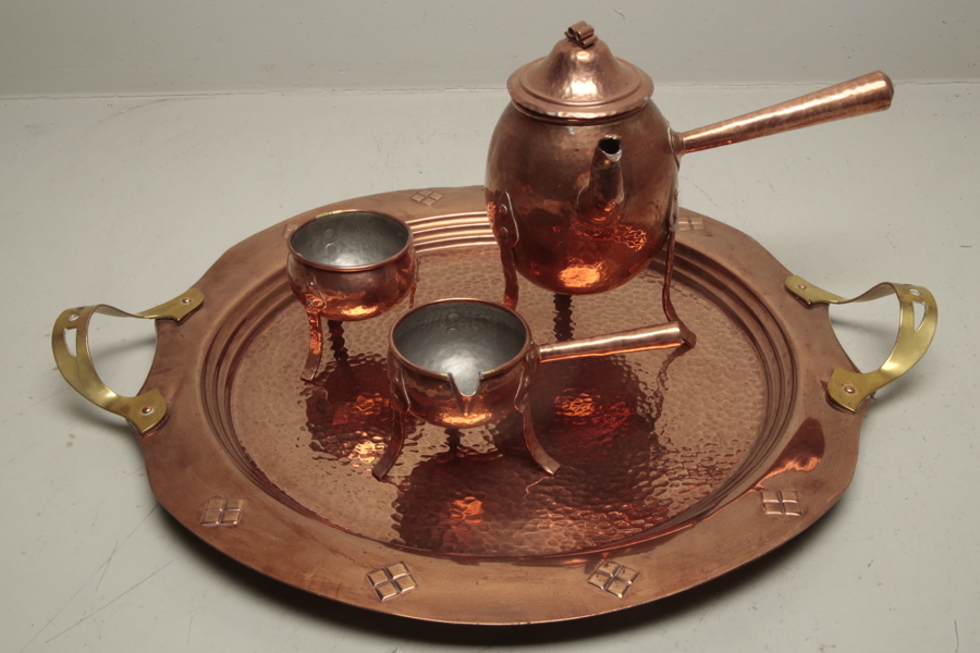 Serveringsset, 1900-tal, Jugend-stil, 4-Delar