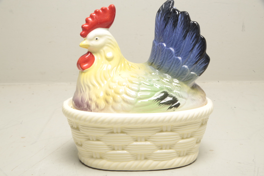 Ägghöna, porslin 