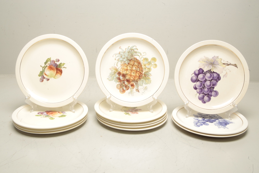 Gustavsberg, 12st Assietter