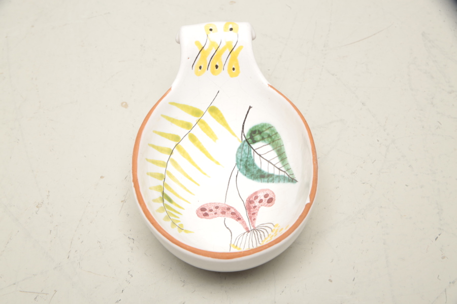 Stig Lindberg, Gustavsberg, Skål, Fajans, Signerad: Studiohanden & Målarsignering 