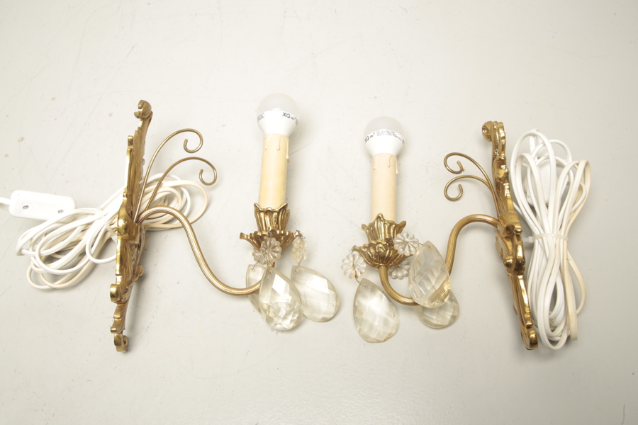 Vägglampetter, 1-par, 1950-tal