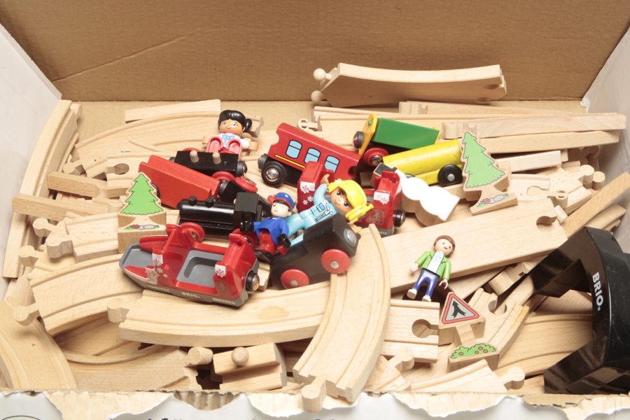 Leksaker- parti järnvägsräls & lok