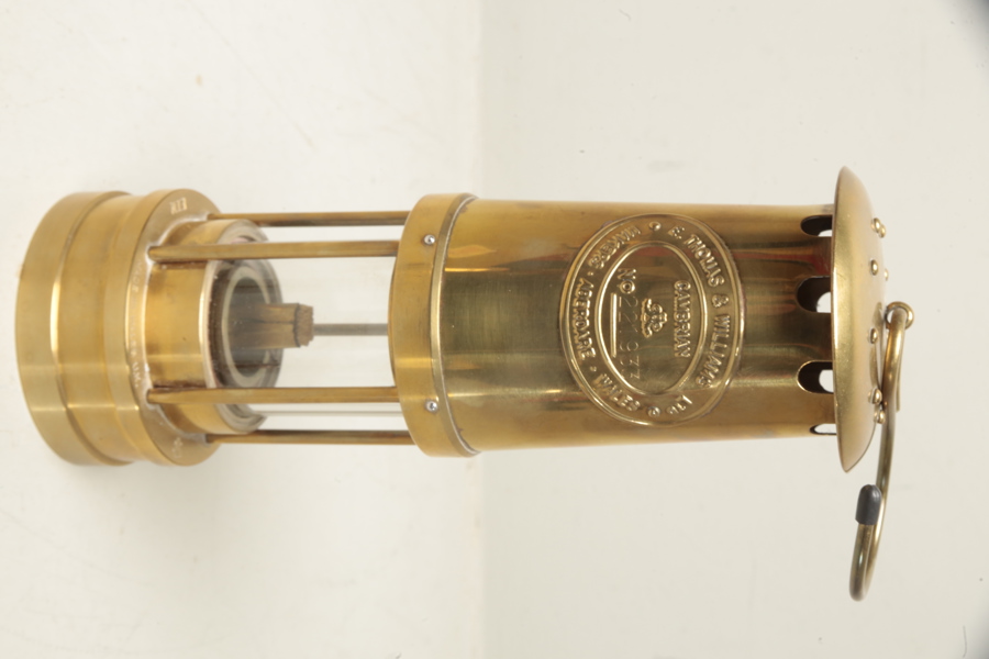 Gruvlykta i mässing- "Thomas & Williams", Made in Wales U.K