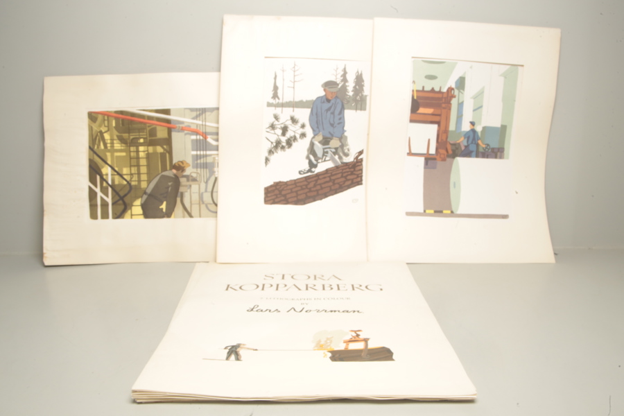 Lars Norrman, Färglitografi, tryck