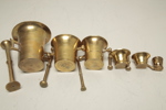 Mortlar i mässing, 6st 