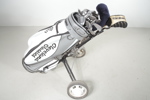 Golf-set, Diverse klubbor & Väska på vagn- "Clevelana"