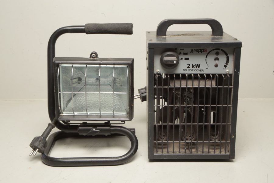 Byggstrålkastare & Byggfläkt