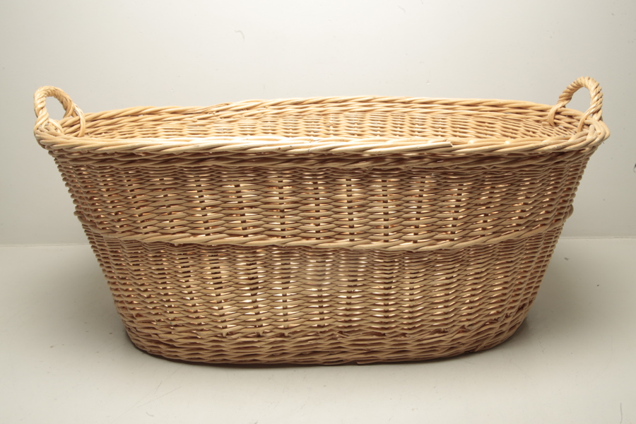 Textilkorg- Flätad rotting