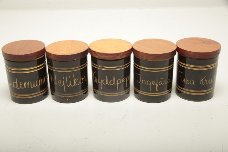 Töreboda Keramik, 5st kryddburkar