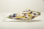 Konstglas i form av en fisk
