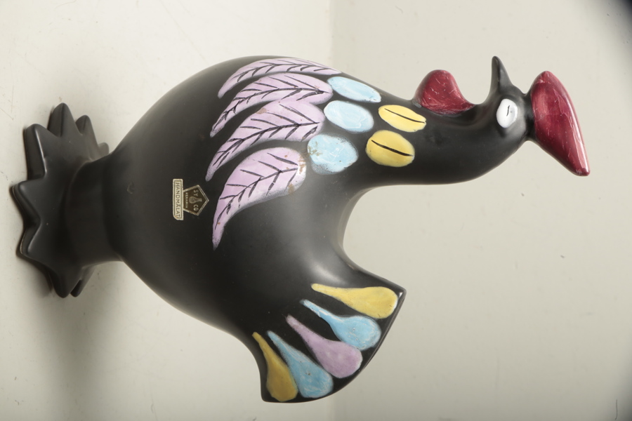 Sy-Co Keramik- Tupp, Handmålad 