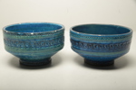 Aldo Londi- Bitossi, 2st skålar "Rimini Blue"