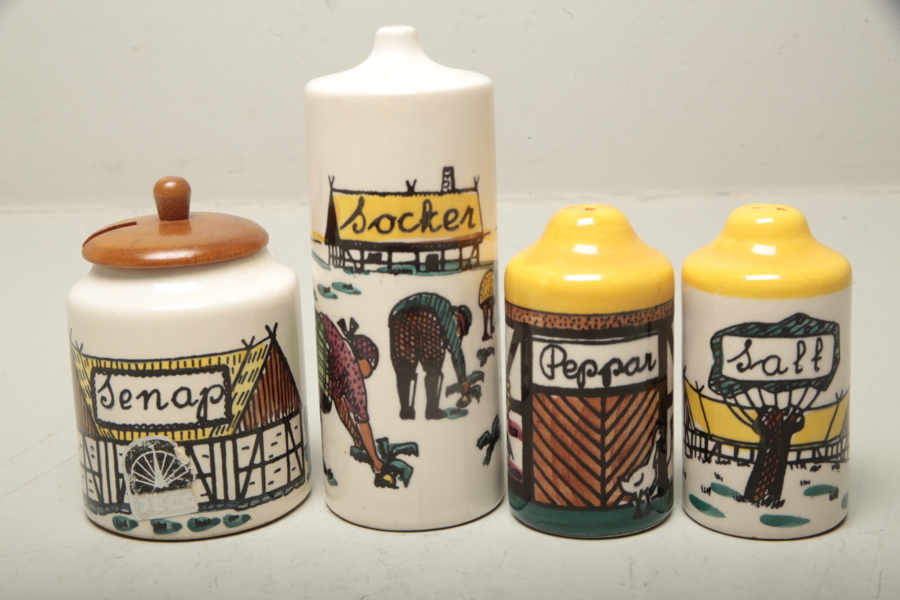 Kryddburkar, 4st, Deco m.m. 