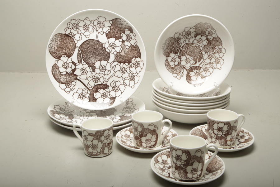 Gustavsberg servisdelar "Emma", 18-delar 