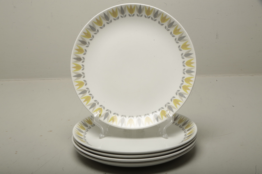 Gustavsberg servisdelar "Lotus Gul", Design: Bibi Breger