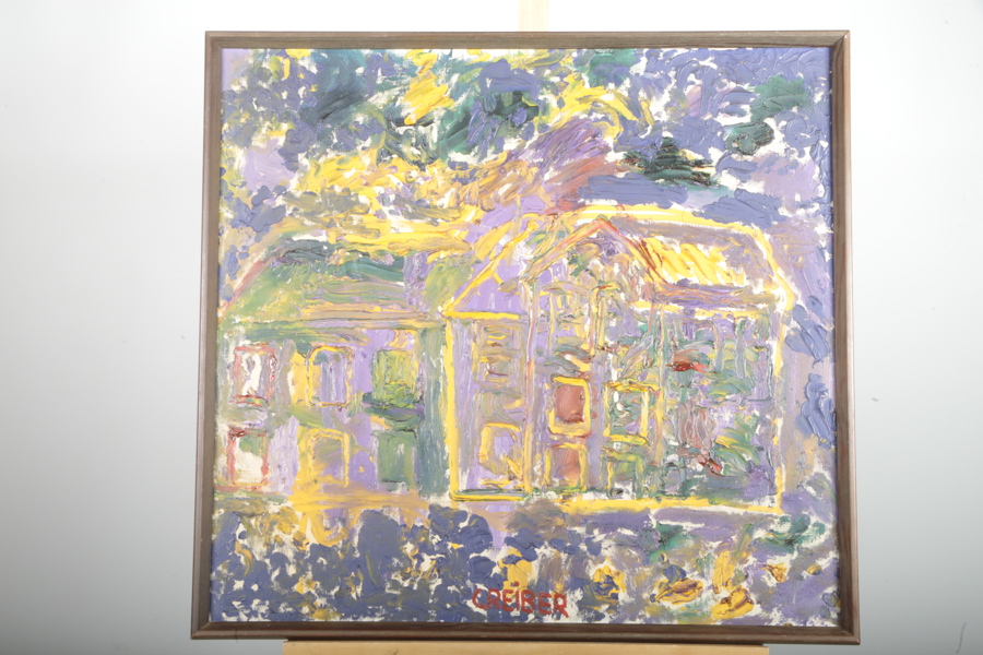 Gunnar Greiber- Olja på duk, Signerad