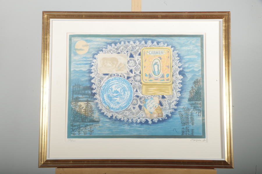 Mårten Andersson- Färglitografi "Livet är en dröm" Signerad N:o 306/350