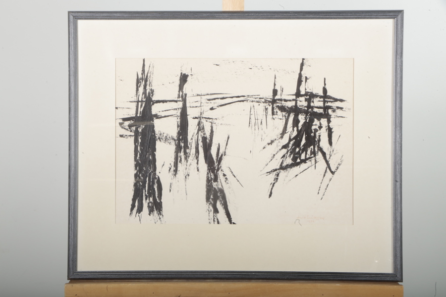 Leif Eriksson, Akvarell "Fjällhed Brändåsen Härjedalen", Signerad 1976