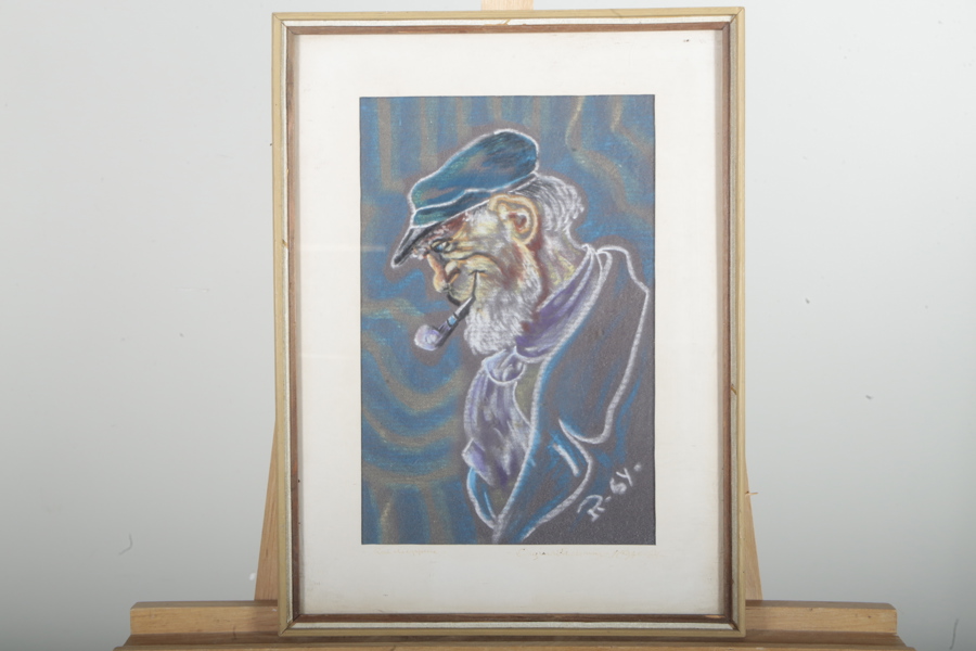 Ragnar Nordin "Ragge", Pastell, Signerad-64